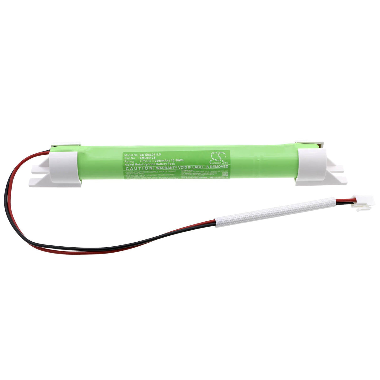 4.8V, Ni-MH, 2200mAh, Batterie d'éclairage d'urgence compatible avec Cameron Sino Technologies, CS-EML041LS, 10.56Wh Éclairage d'urgence Cameron Sino Technology Limited