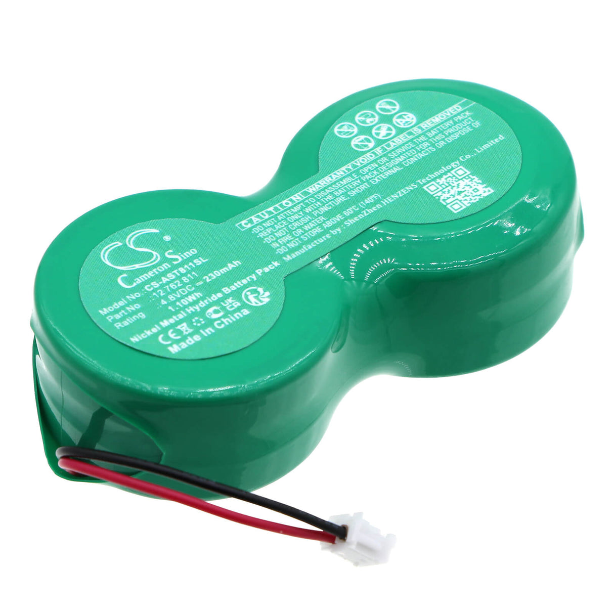 4.8V, Ni-MH, 230mAh, Siren Alarm battery fits Saab, Opel, 12 762 811, Astra H, Vectra C, 1.1Wh Siren Alarm Cameron Sino Technology Limited