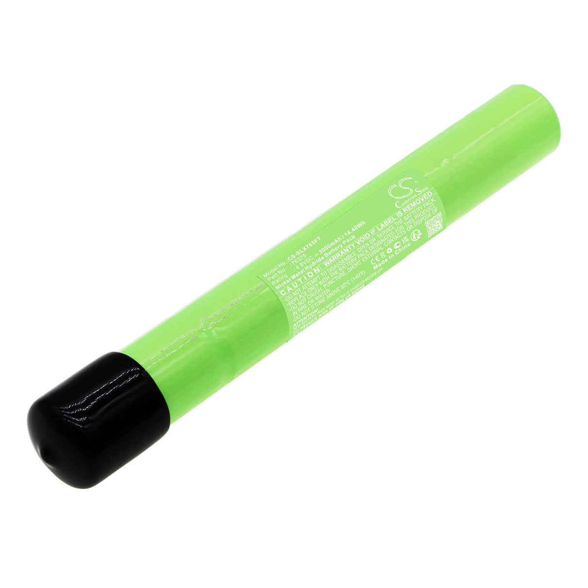 4.8V, Ni-MH, 3000mAh, Flashlight battery fits Streamlight, 76375, Polystinger Led Haz-lo Flashli, 14.40Wh Flashlight Cameron Sino Technology Limited