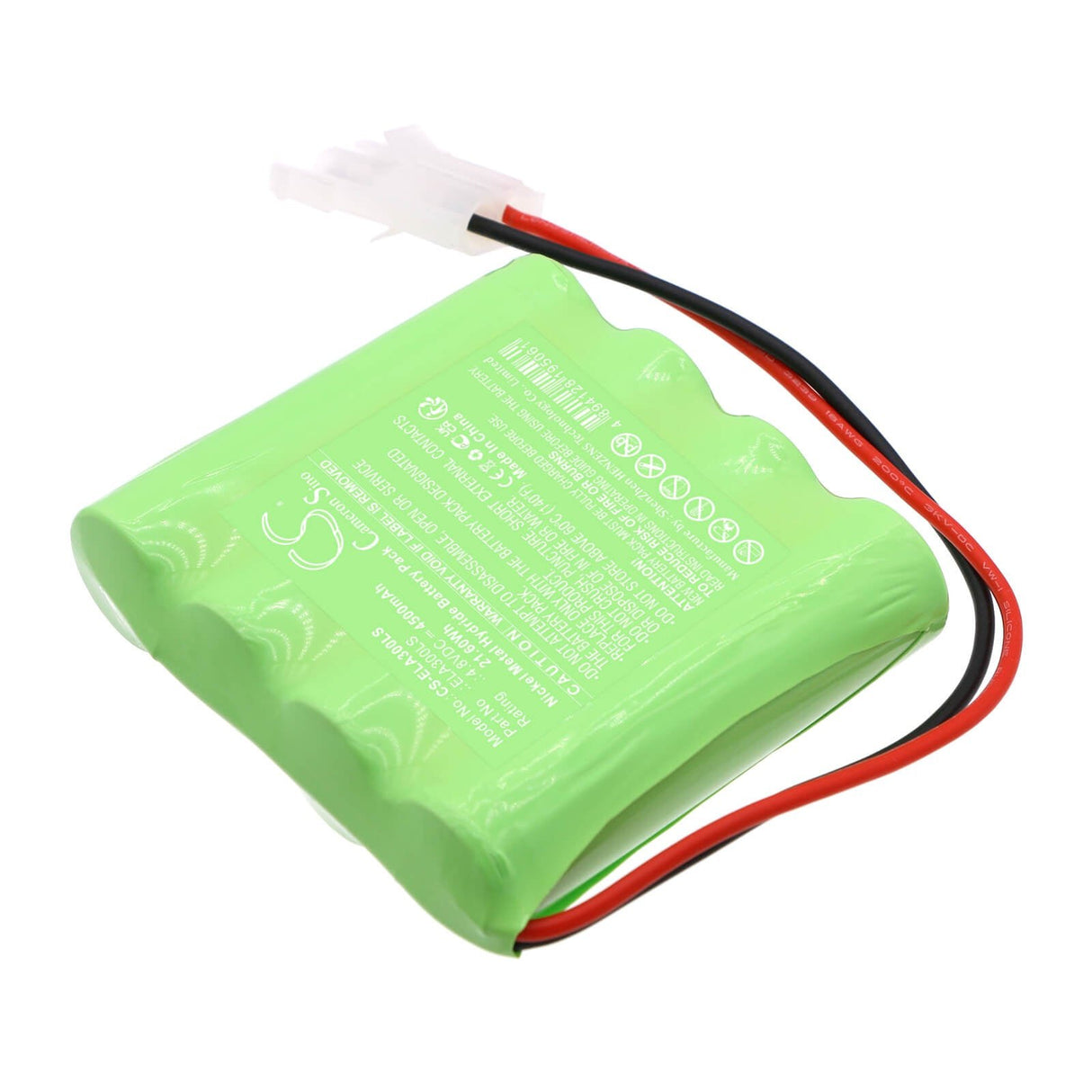 4.8V, Ni-MH, 4500mAh, batterie d'éclairage d'urgence compatible avec Cameron Sino Technologies, CS-ELA300LS, 21.60Wh Éclairage d'urgence Cameron Sino Technology Limited