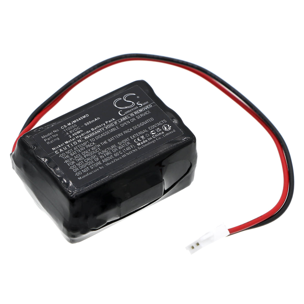 4.8V, Ni-MH, 500mAh, Batterie médicale compatible avec Minolta, 110055, Jaundice Meter 102, Jaundice Meter 9404, 2.40Wh Medical Cameron Sino Technology Limited (Médical)