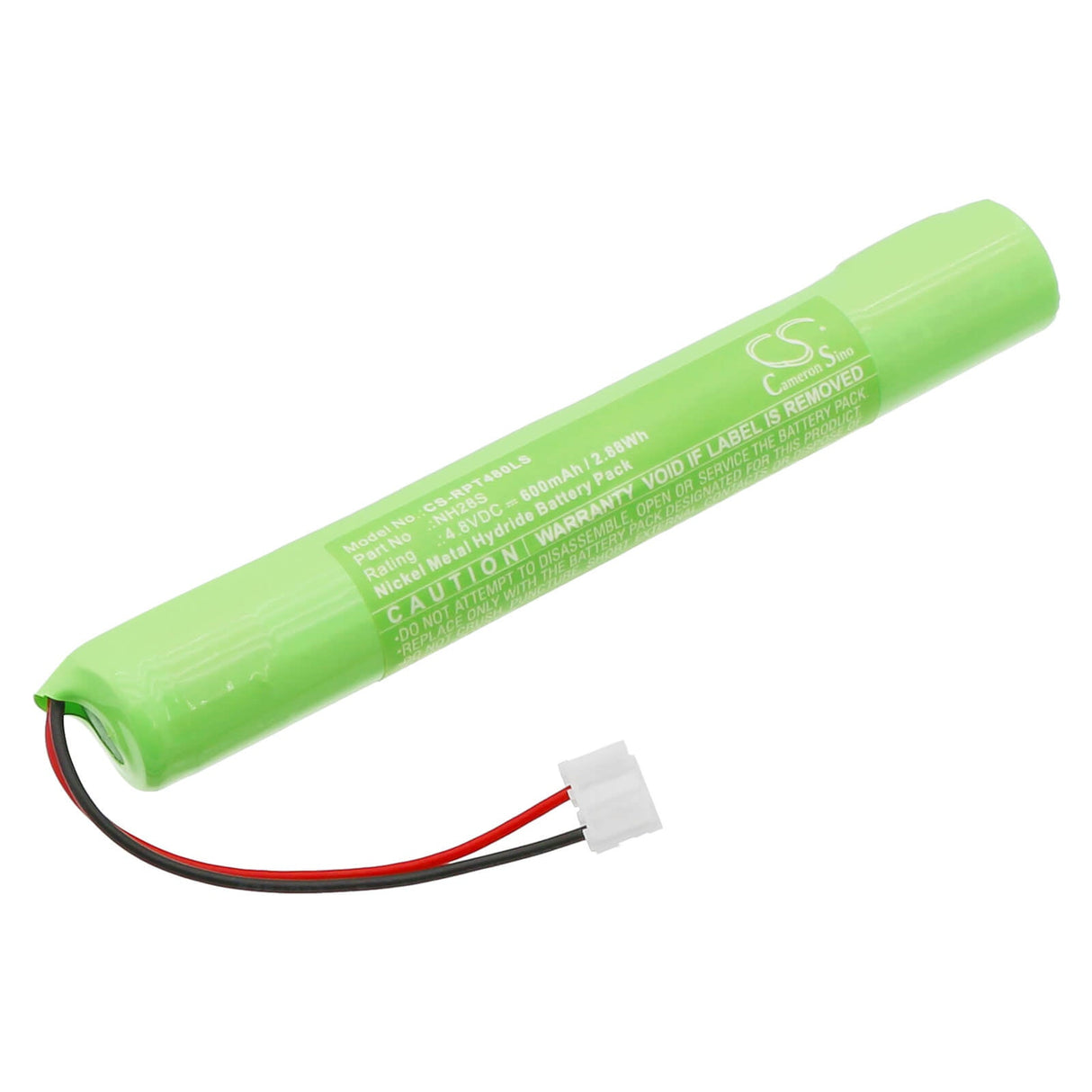 4.8V, Ni-MH, 600mAh, Batterie d'éclairage de secours compatible avec Rp-technik, Nh28s, Nimh4805s.st, 2.88Wh Éclairage de secours Cameron Sino Technology Limited