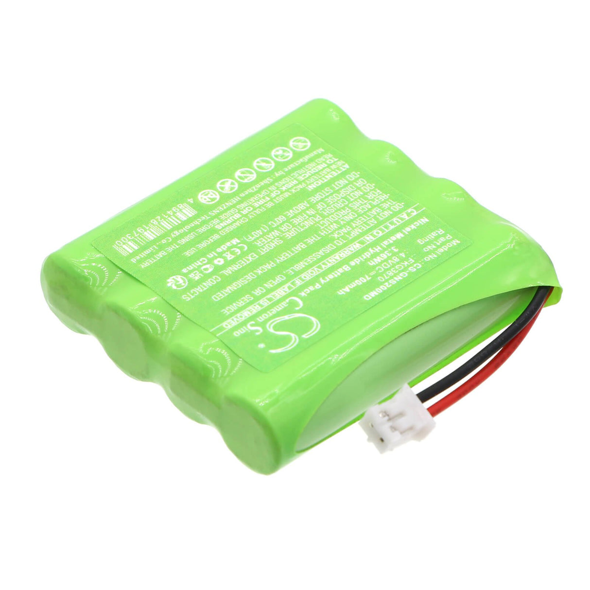 4.8V, Ni-MH, 700mAh, Batterie médicale compatible avec Globus, Fkg3870, A3r, Duo Tens, 3.36Wh Médical Cameron Sino Technology Limited (Médical)