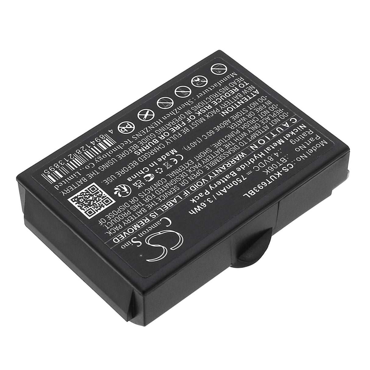 4.8V, Ni-MH, 750mAh, Crane Remote Control battery fits Ikusi, 2303692, 2303692, Atex Transmitters, 3.6Wh Crane Remote Control Cameron Sino Technology Limited