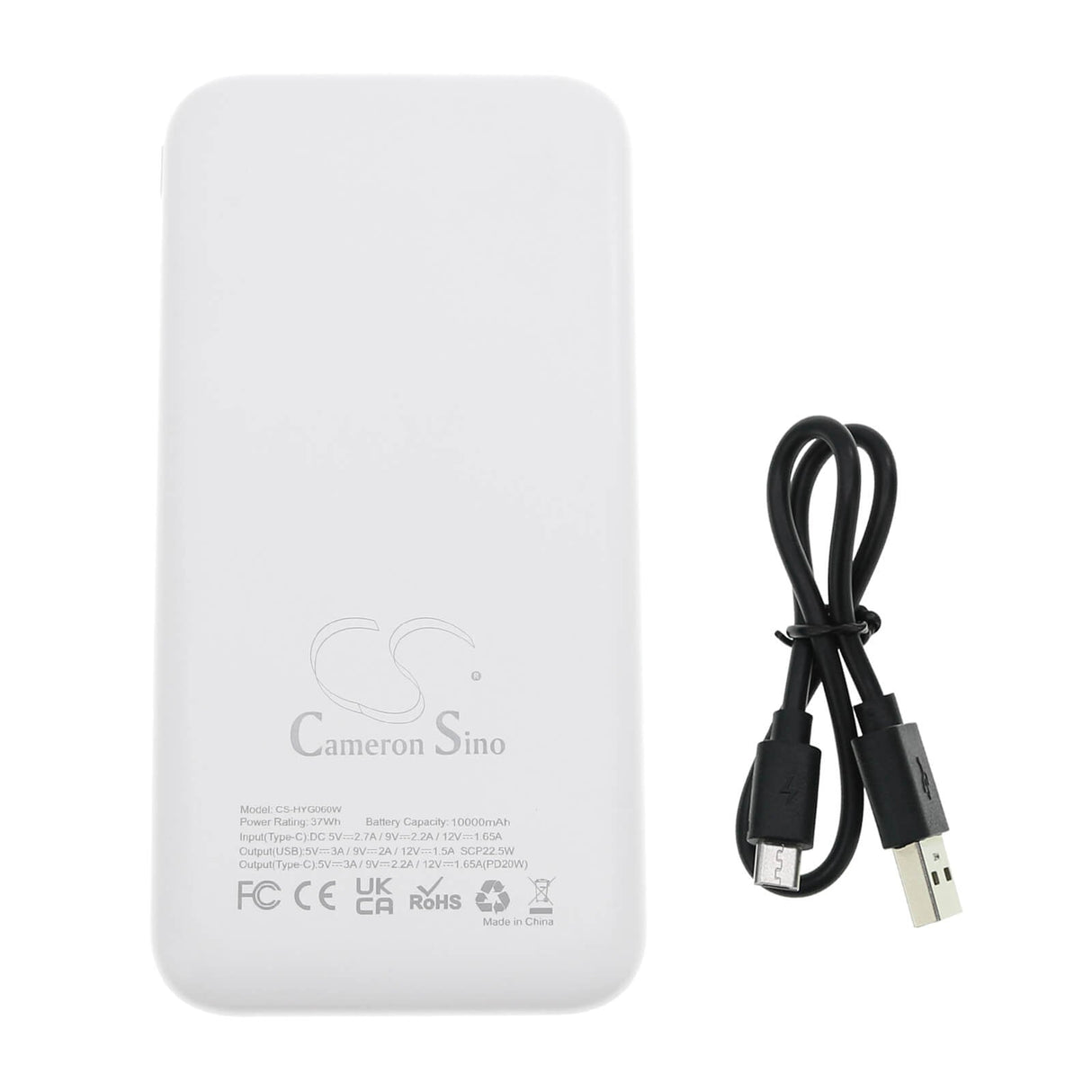 5.0v, Li-polymère, 10000mah, Batterie Compatible avec Cameron Sino White Power Bank 10000mah, 50.00wh Power Bank Cameron Sino Technology Limited (Outils Électriques)