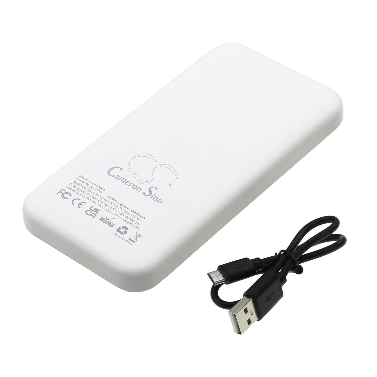 5,0v, Li-polymère, 10000mah, Batterie externe blanche 10000mah, 50,00wh Batterie externe Cameron Sino Technology Limited (Outils électriques)