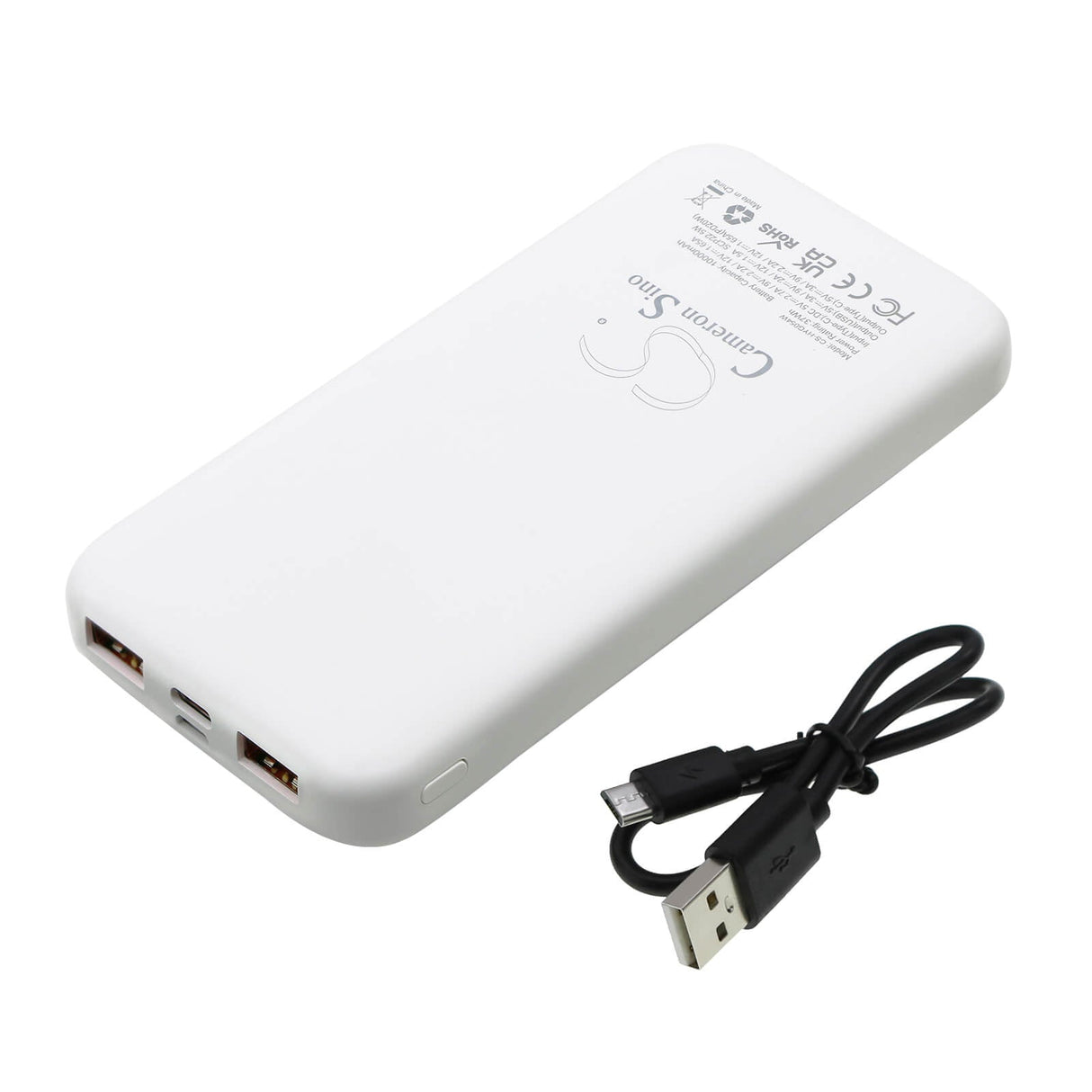 5,0v, Li-polymère, 10000mah, Batterie externe blanche 10000mah, 50,00wh Batterie externe Cameron Sino Technology Limited (Outils électriques)