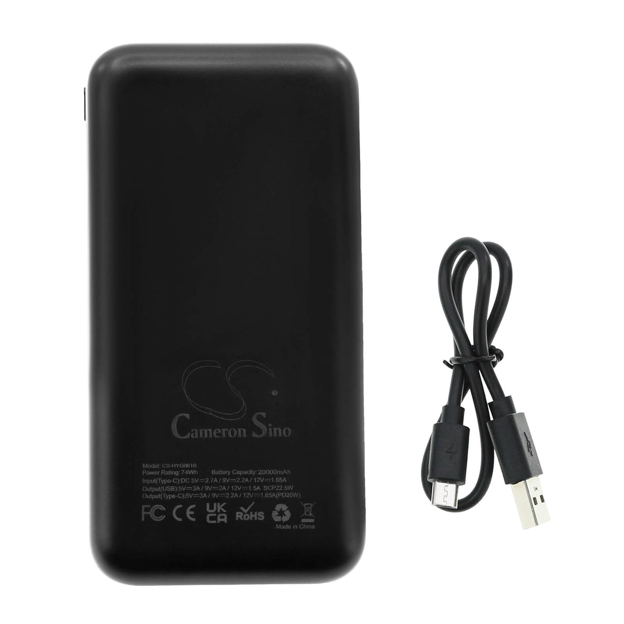 5.0v, Li-polymère, 20000mah, Power Bank Noir 20000mah, 100.00wh Power Bank Cameron Sino Technology Limited (Outils électriques)