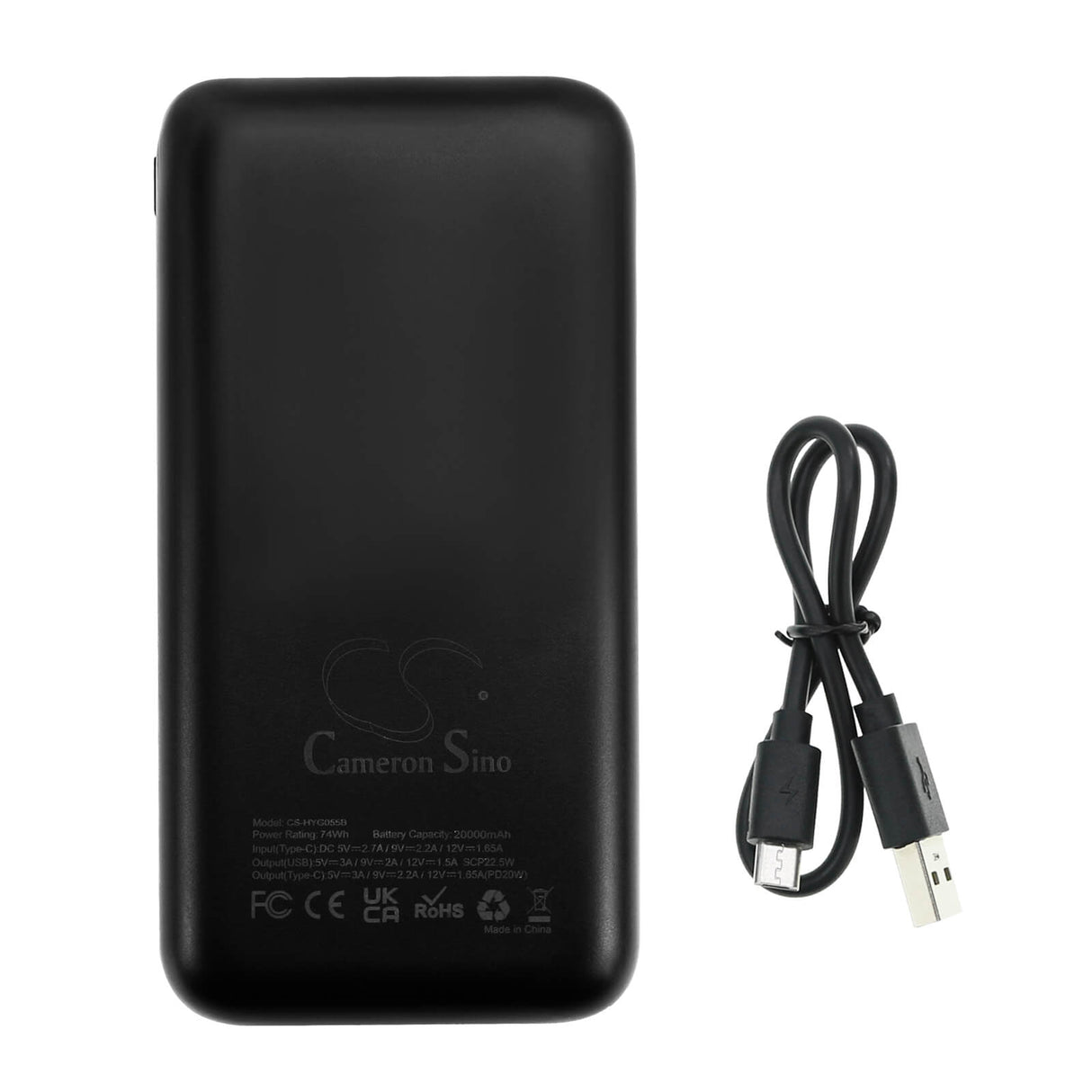 5.0v, Li-polymère, 20000mah, Batterie externe noire 20000mah, 100.00wh Batterie externe Cameron Sino Technology Limited (Outils électriques)
