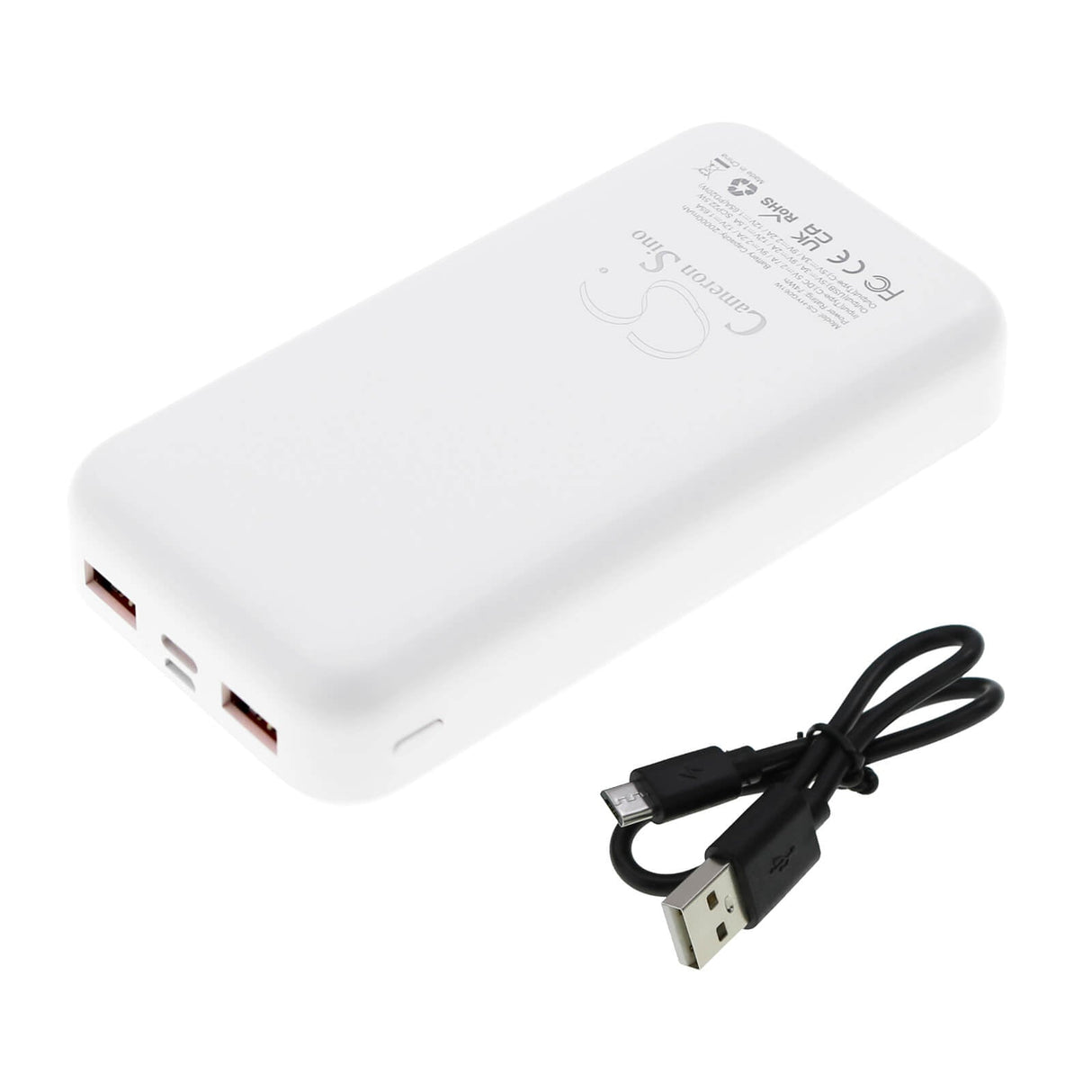 5.0v, Li-polymère, 20000mah, Banque d'alimentation blanche 20000mah, 100.00wh Banque d'alimentation Cameron Sino Technology Limited (Outils électriques)