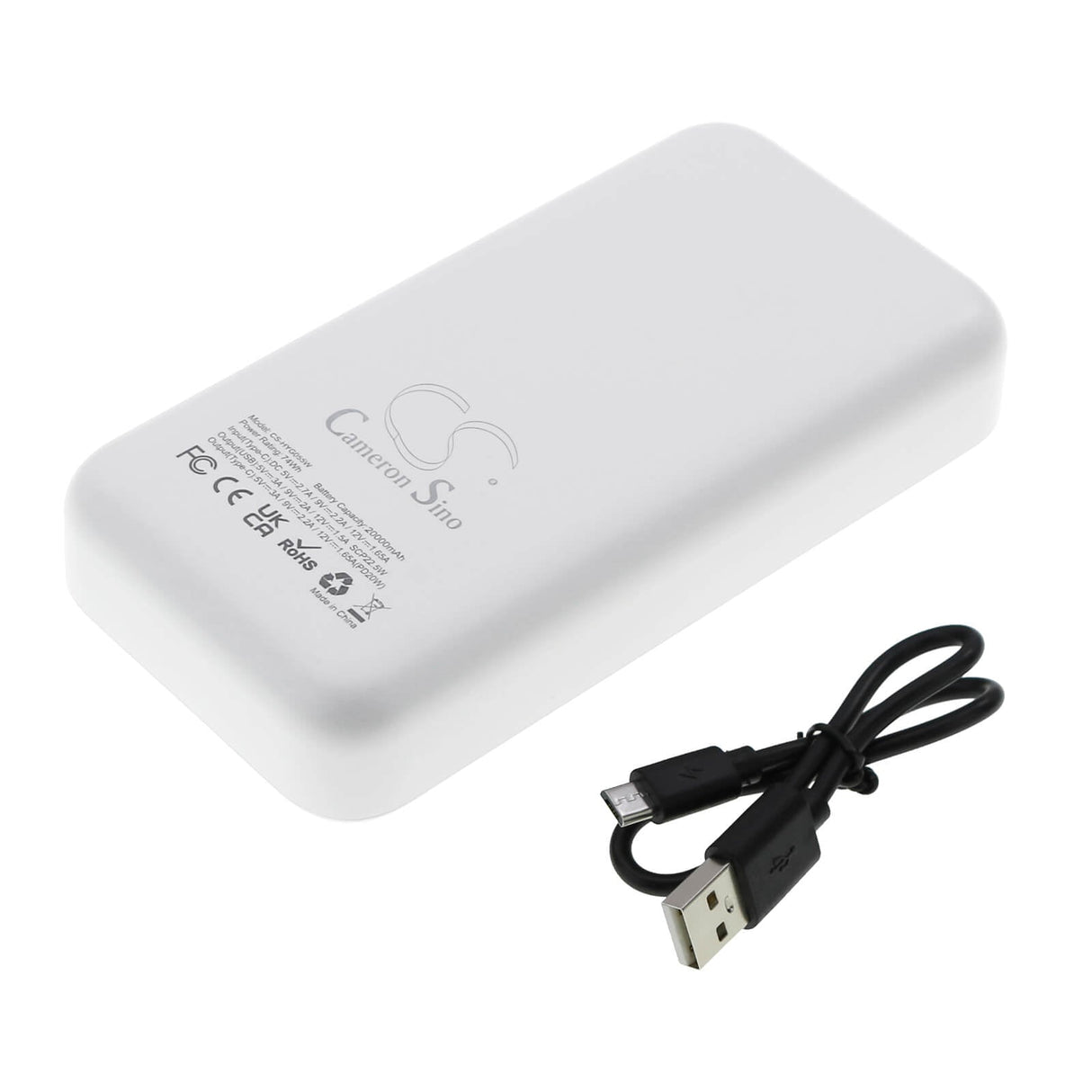 5.0v, Li-polymère, 20000mah, Power Bank Blanc 20000mah, 100.00wh Power Bank Cameron Sino Technology Limited (Outils Électriques)