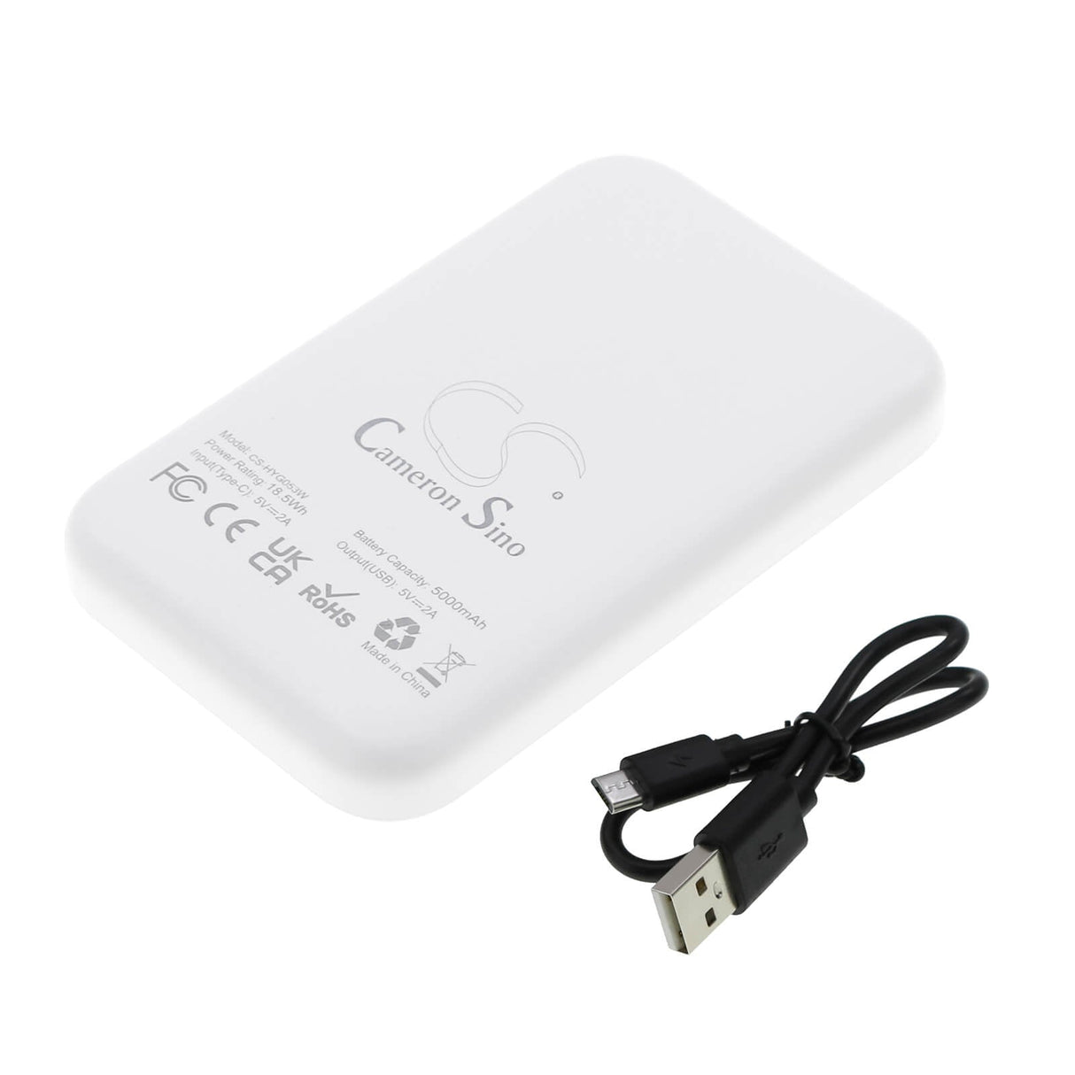 5.0v, Li-polymère, 5000mah, Batterie compatible avec Cameron Sino White Power Bank 5000mah, 25.00wh Power Bank Cameron Sino Technology Limited (Outils électriques)