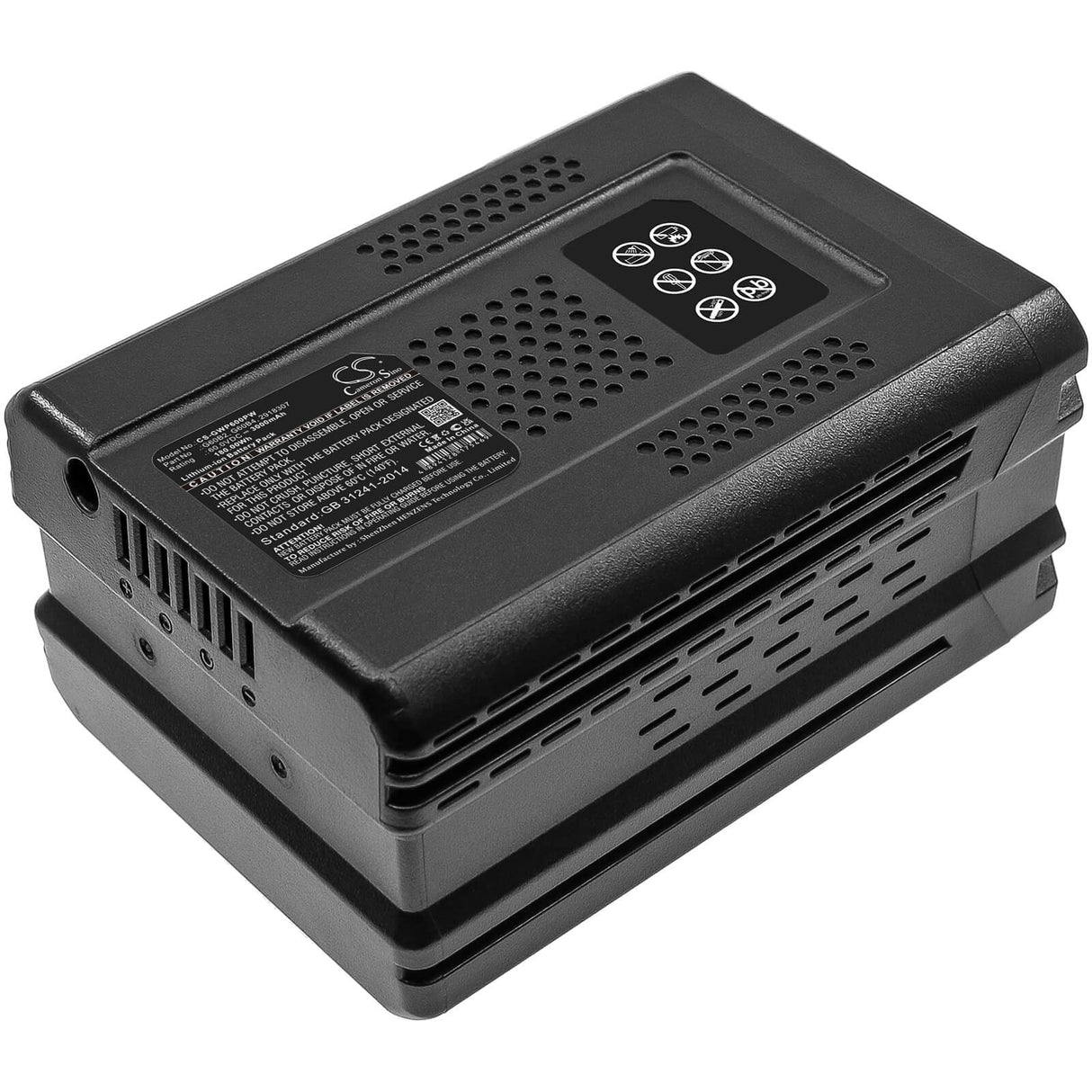 60.0V, Li-ion, 3000mAh, Gardening Tools battery fits Greenworks, 2918307, Gd60ab, Gd60lt, 180.0Wh Gardening Tools Cameron Sino Technology Limited (Dangerous Goods)