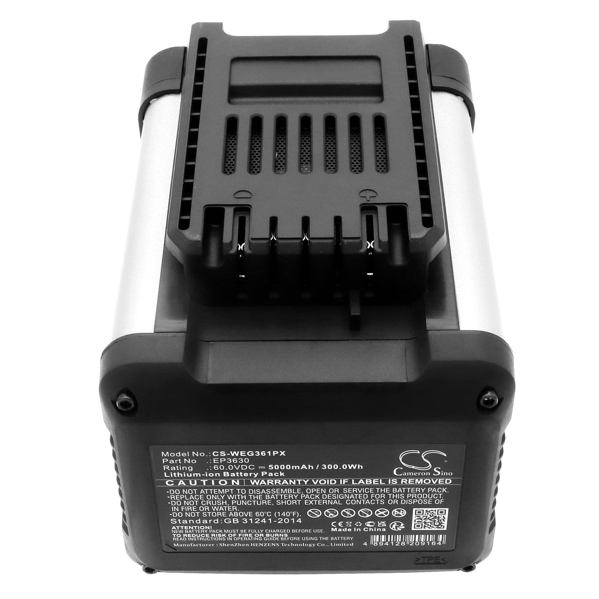 60.0V, Li-ion, 5000mAh, Lawn Mowers battery fits Enviro, Ep3620, Ep3630, 300.0Wh Lawn Mowers Cameron Sino Technology Limited (Dangerous Goods)