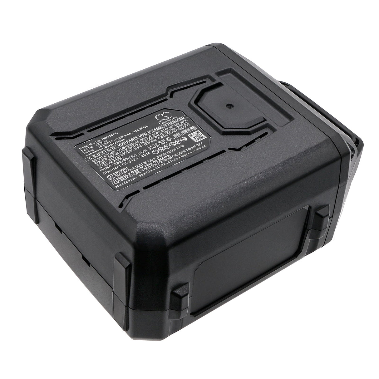60.0V, Li-ion, 7500mAh, Lawn Mowers battery fits Toro, 88620, 120 Mph Brushless Leaf Blower, 16 In. (40.6 Cm) Brushless Cha, 450.0Wh Lawn Mowers Cameron Sino Technology Limited (Dangerous Goods)