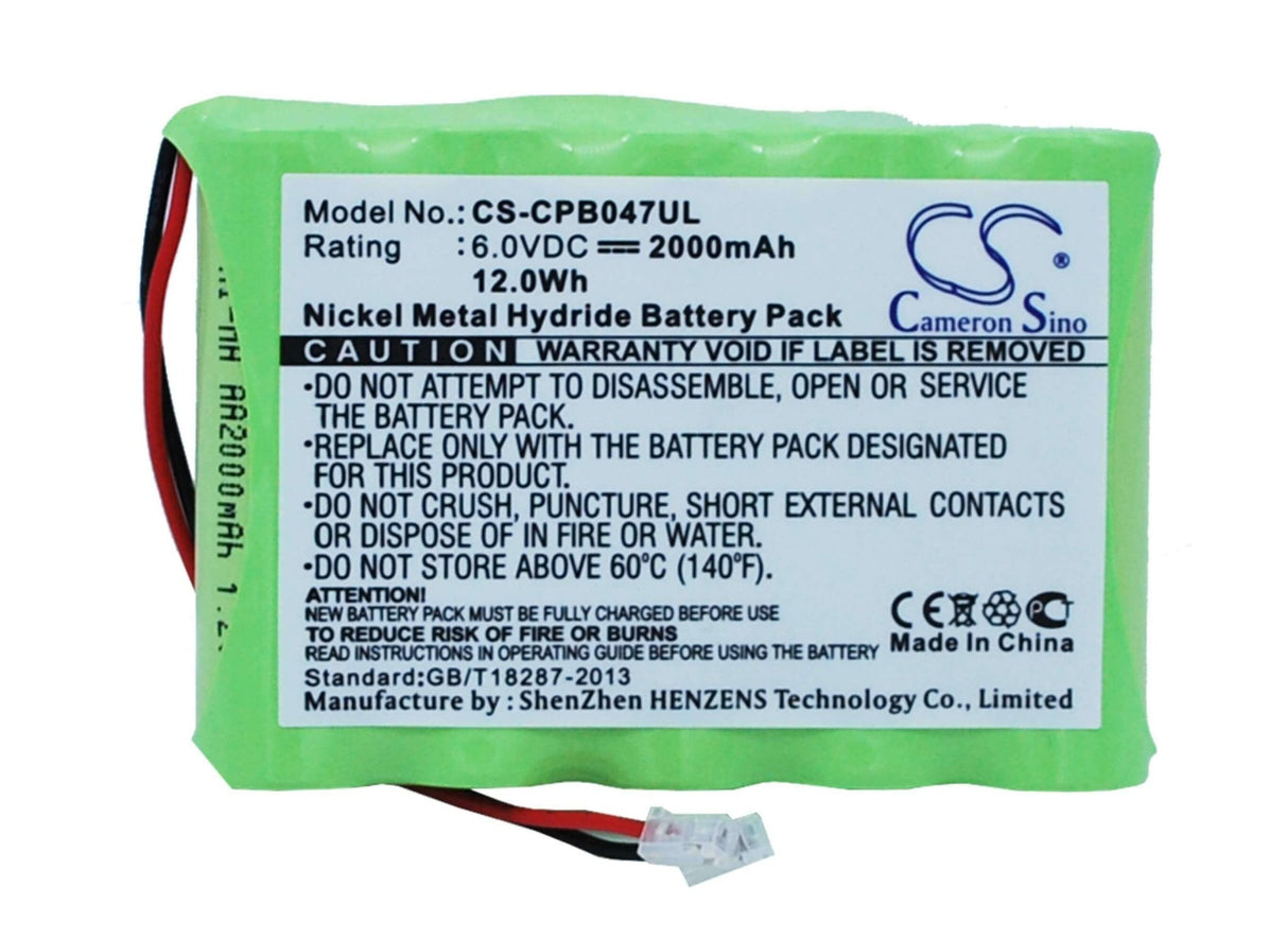 6.0V, Ni-MH, 2000mAh, Cordless Phone battery fits Universel, Aa X 5, 12Wh Cordless Phone Cameron Sino Technology Limited (Cordless Phone)