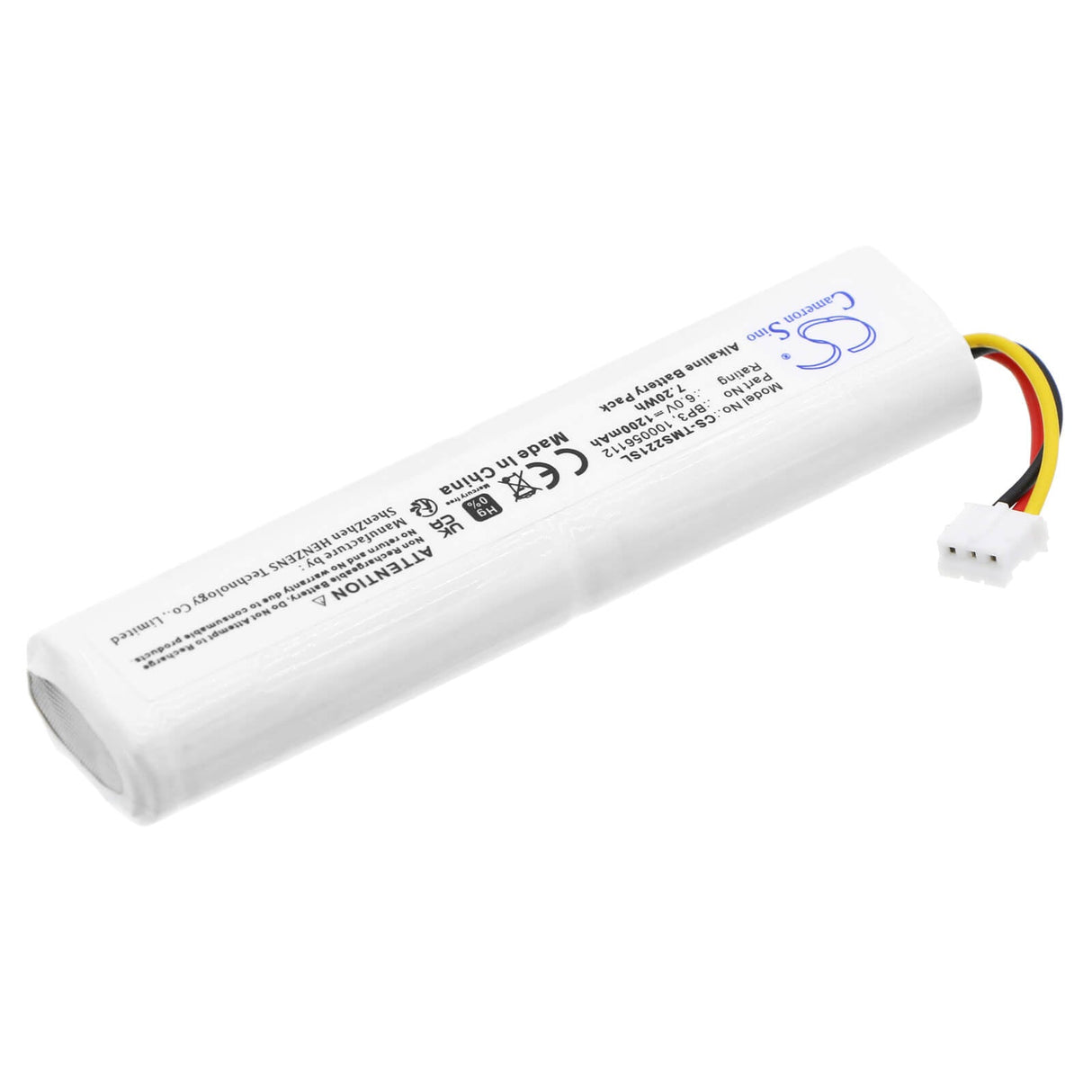 6.0v, Alkaline, 1200mah , Alarm Battery Fits Telenot Akg233, Dss2, Ms 221, 7.20wh Alarm System Cameron Sino Technology Limited