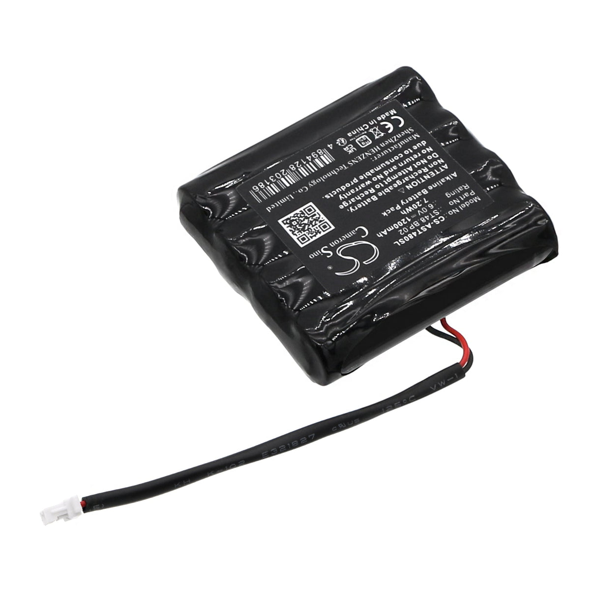6.0v, Alcaline, 1200mah, Batterie de serrure de porte compatible avec AmadeoA-lock St48, 7.20wh Serrure de porte Cameron Sino Technology Limited
