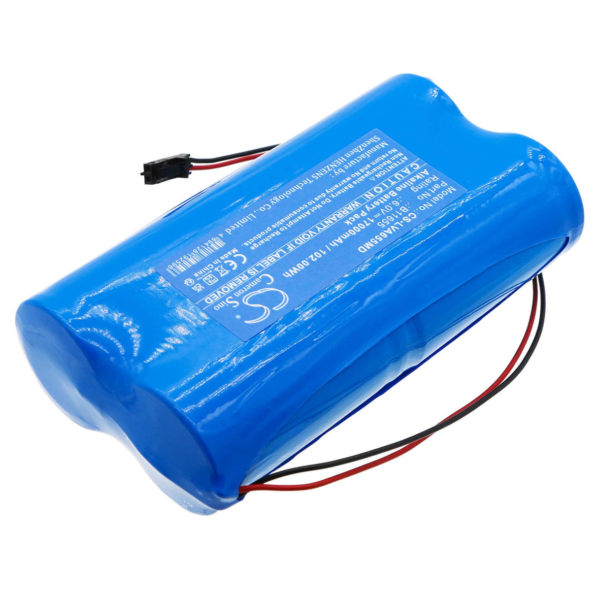 6,0V, Alcaline, 17000mAh, Batterie médicale compatible avec Lionville, B11655, Lock Alert, 102,00Wh Médical Cameron Sino Technology Limited (Médical)