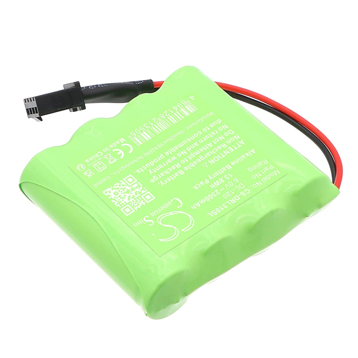 6.0V, Alcaline, 2300mAh, Batterie de serrure de porte compatible avec Intellikey, 100219, Dl0007-00001, 13.8Wh Serrure de porte Cameron Sino Technology Limited