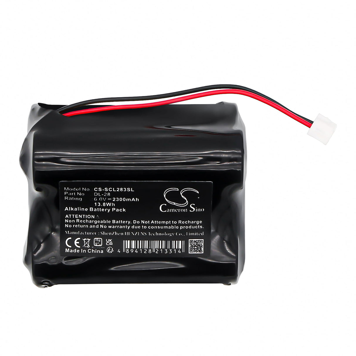 6.0V, Alcaline, 2300mAh, Batterie de serrure de porte compatible avec Saflok, A28310, Dry0068, 13.8Wh Serrure de porte Cameron Sino Technology Limited