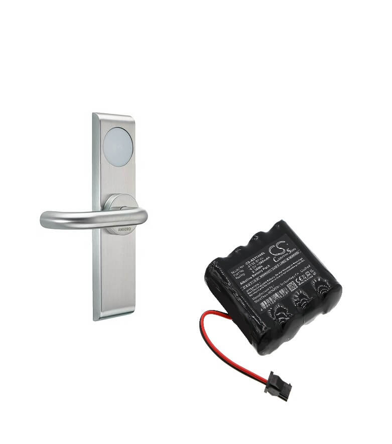 6.0V, Alcaline, 390mAh, Batterie de serrure de porte compatible avec Amadeo, St50.bp.02, A-lock St50, 2.34Wh Serrure de porte Cameron Sino Technology Limited