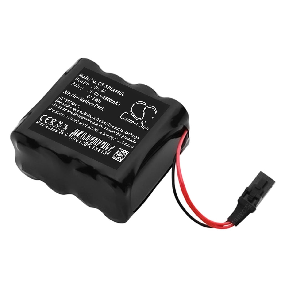 6.0V, Alkaline, 4600mAh, Batterie de serrure de porte compatible avec Stanley Security Systems, 12345, Dry0092, 27.6Wh Serrure de porte Cameron Sino Technology Limited