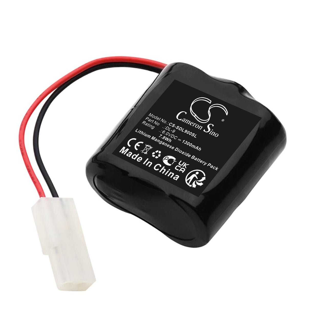 6.0V, Li-MnO2, 1300mAh, batterie de serrure de porte convient à Saflok, 20280, 7.8Wh serrure de porte Cameron Sino Technology Limited