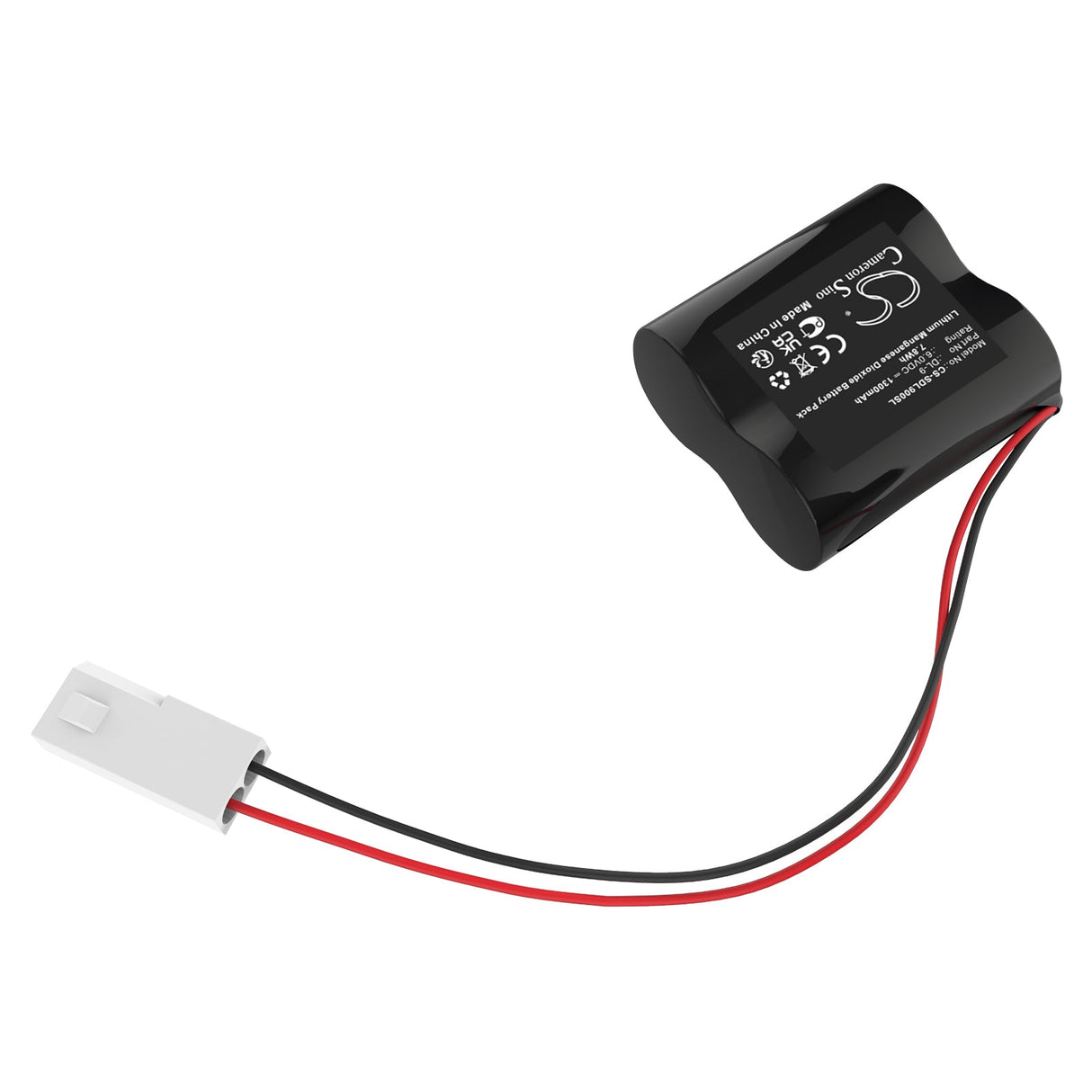 6.0V, Li-MnO2, 1300mAh, batterie de serrure de porte convient à Saflok, 20280, 7.8Wh serrure de porte Cameron Sino Technology Limited