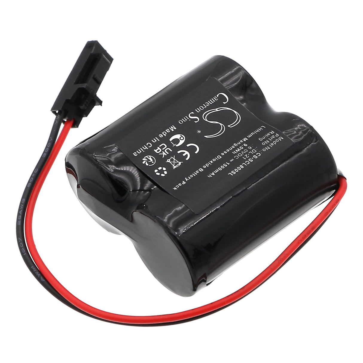 6.0V, Li-MnO2, 1500mAh, batterie de serrure de porte convient à Saflok, Cl-08, 9.0Wh serrure de porte Cameron Sino Technology Limited