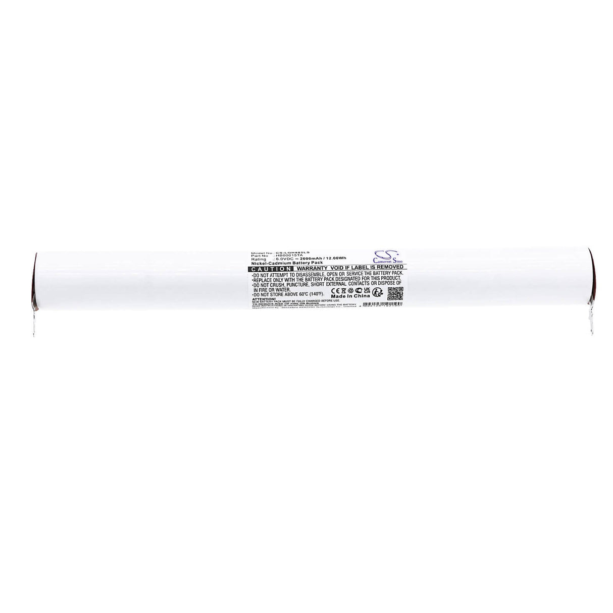 6.0V, Ni-CD, 2000mAh, batterie d'éclairage de secours compatible avec Legrand, 61885, 6600 03, 6600 04, 12.00Wh Éclairage de secours Cameron Sino Technology Limited