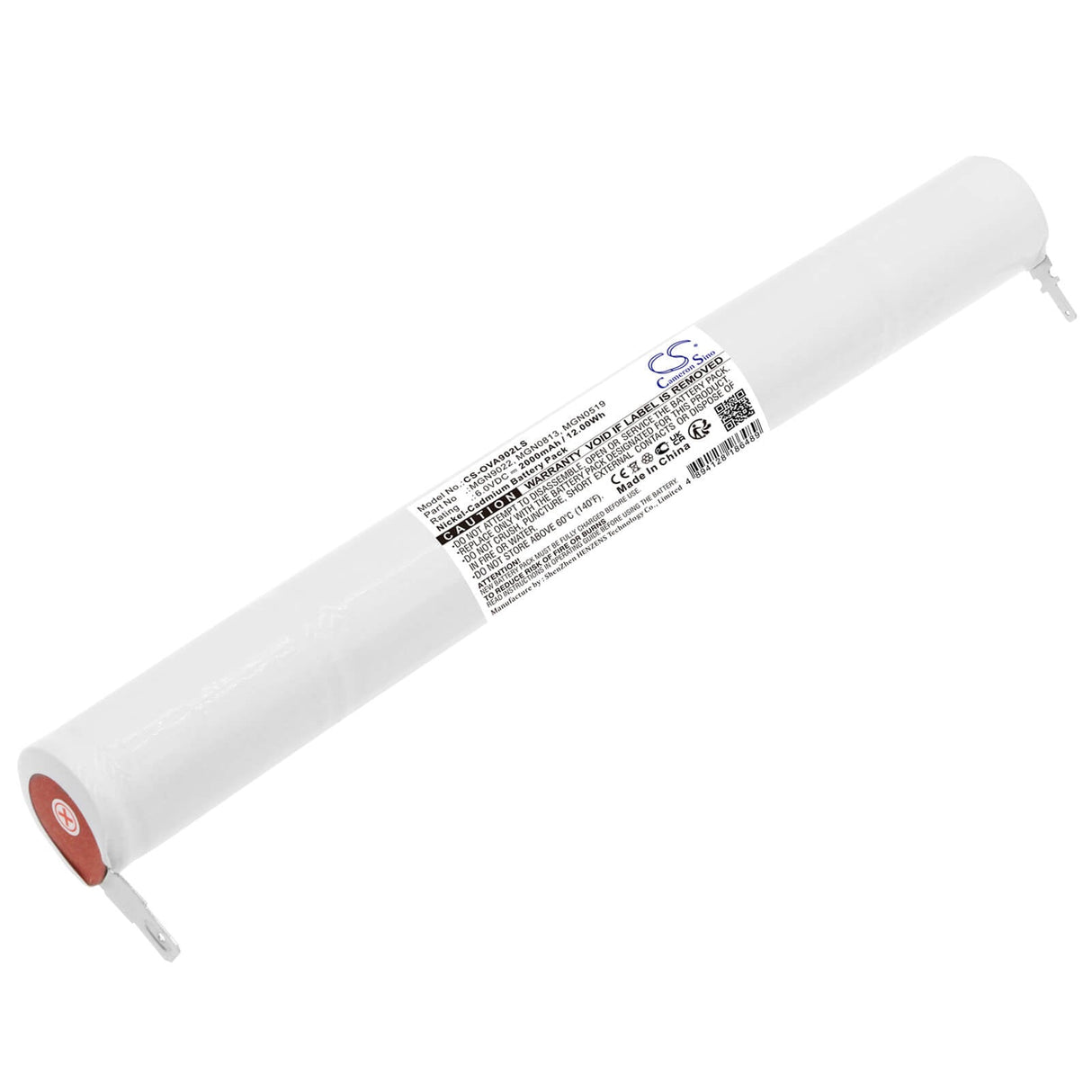 6.0V, Ni-CD, 2000mAh, batterie d'éclairage de secours compatible avec Ura, 10676 Tim 60 Id, 10676tim60id, 12.00Wh Éclairage de secours Cameron Sino Technology Limited