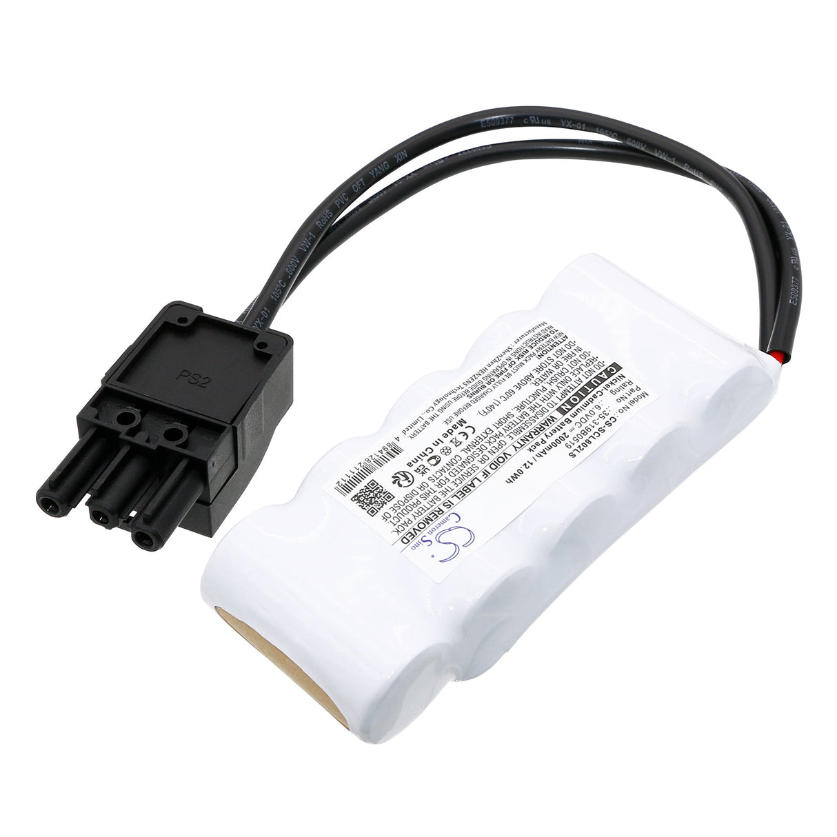6.0V, Ni-CD, 2000mAh, Batterie d'éclairage de secours compatible avec Schuch, 8020, 8021, 12.0Wh Éclairage de secours Cameron Sino Technology Limited