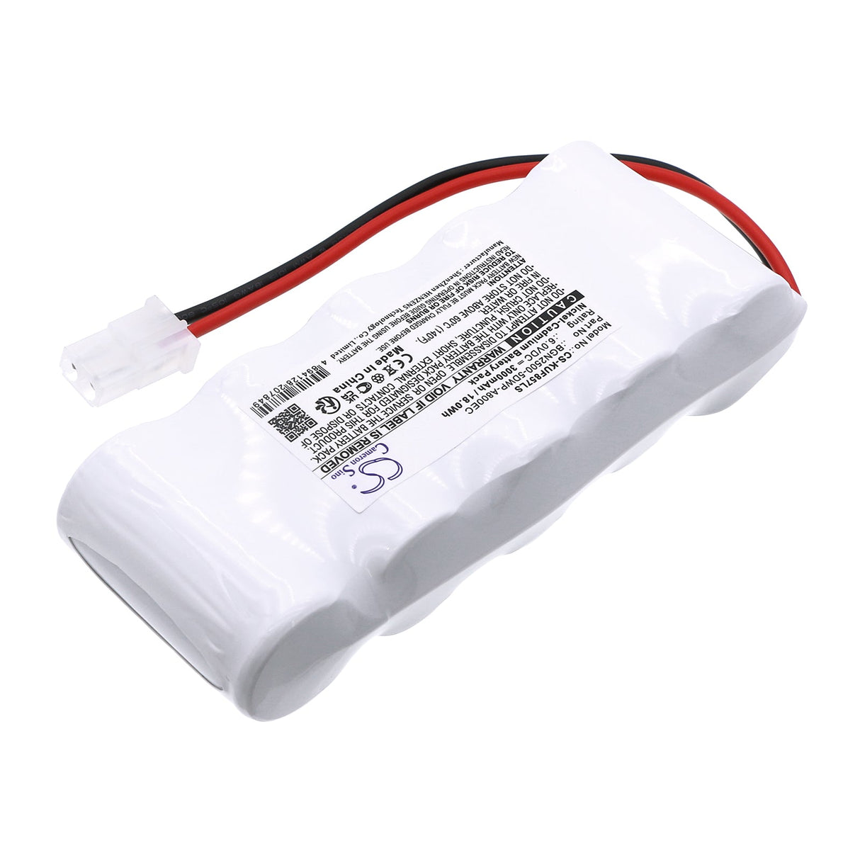 6.0V, Ni-CD, 3000mAh, Batterie d'éclairage d'urgence compatible avec Kaufel, Bgn2500-5dwp-a800ec, 850.0057, 18.0Wh Éclairage d'urgence Cameron Sino Technology Limited