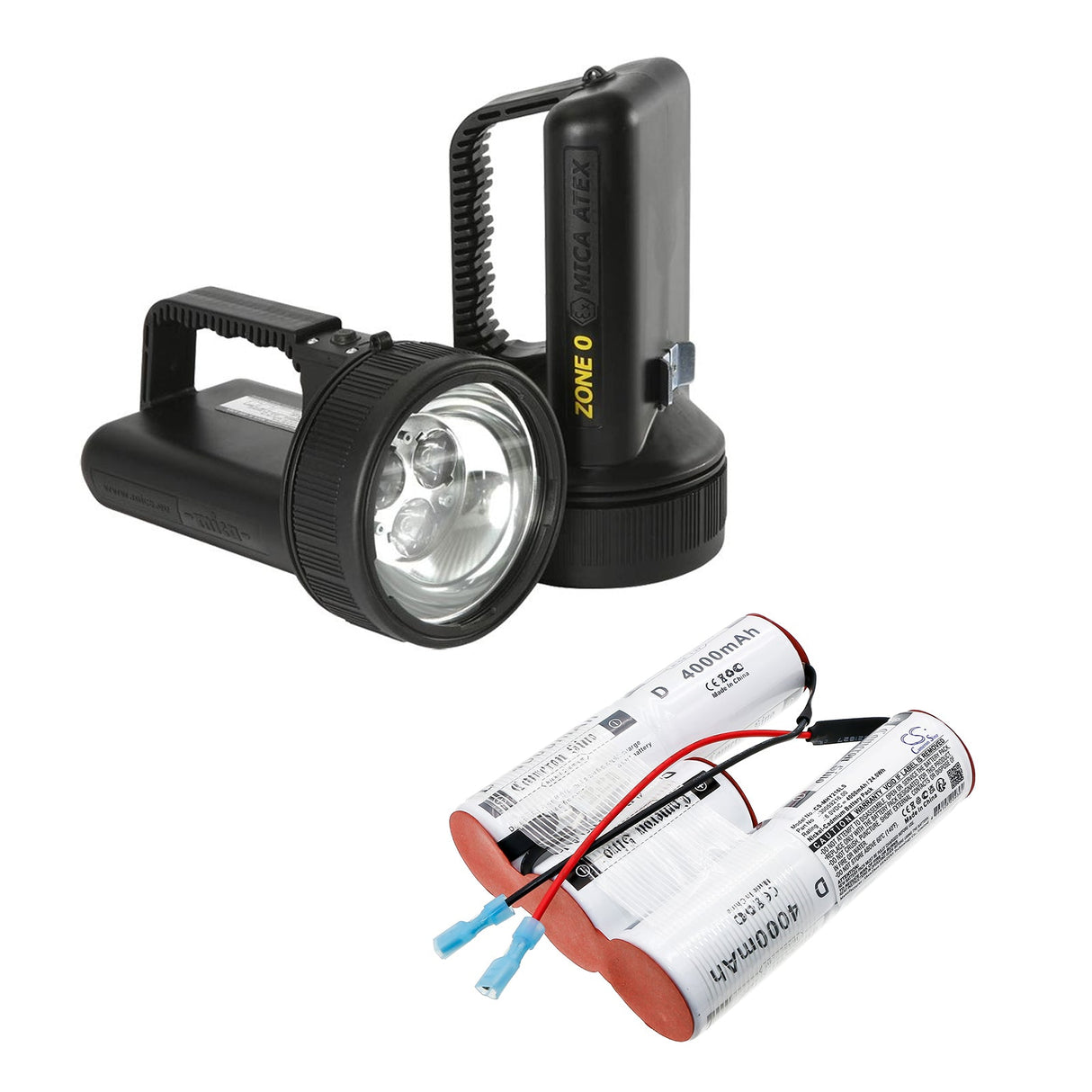 6.0V, Ni-CD, 4000mAh, batterie d'éclairage de secours compatible avec Tiga, Mica, 30059216, Halogène Y216f, My0837f, 24.0Wh Éclairage de secours Cameron Sino Technology Limited