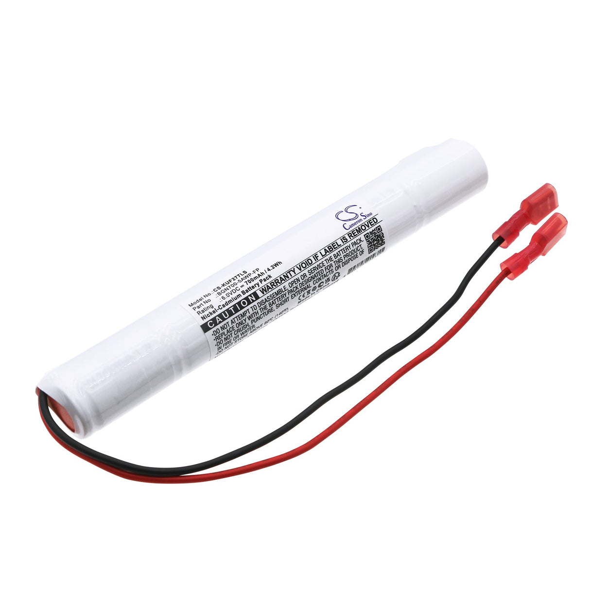 6.0V, Ni-CD, 700mAh, Batterie d'éclairage de secours compatible avec Kaufel, Bgn700-5awp-fp, 2277, 4.2Wh Éclairage de secours Cameron Sino Technology Limited