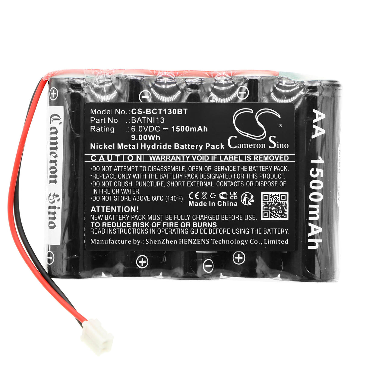 6.0v, Ni-mh, 1500mah, Alarm Battery Fits Daitem, Panel Pre 2007, 9.00wh Alarm System Cameron Sino Technology Limited