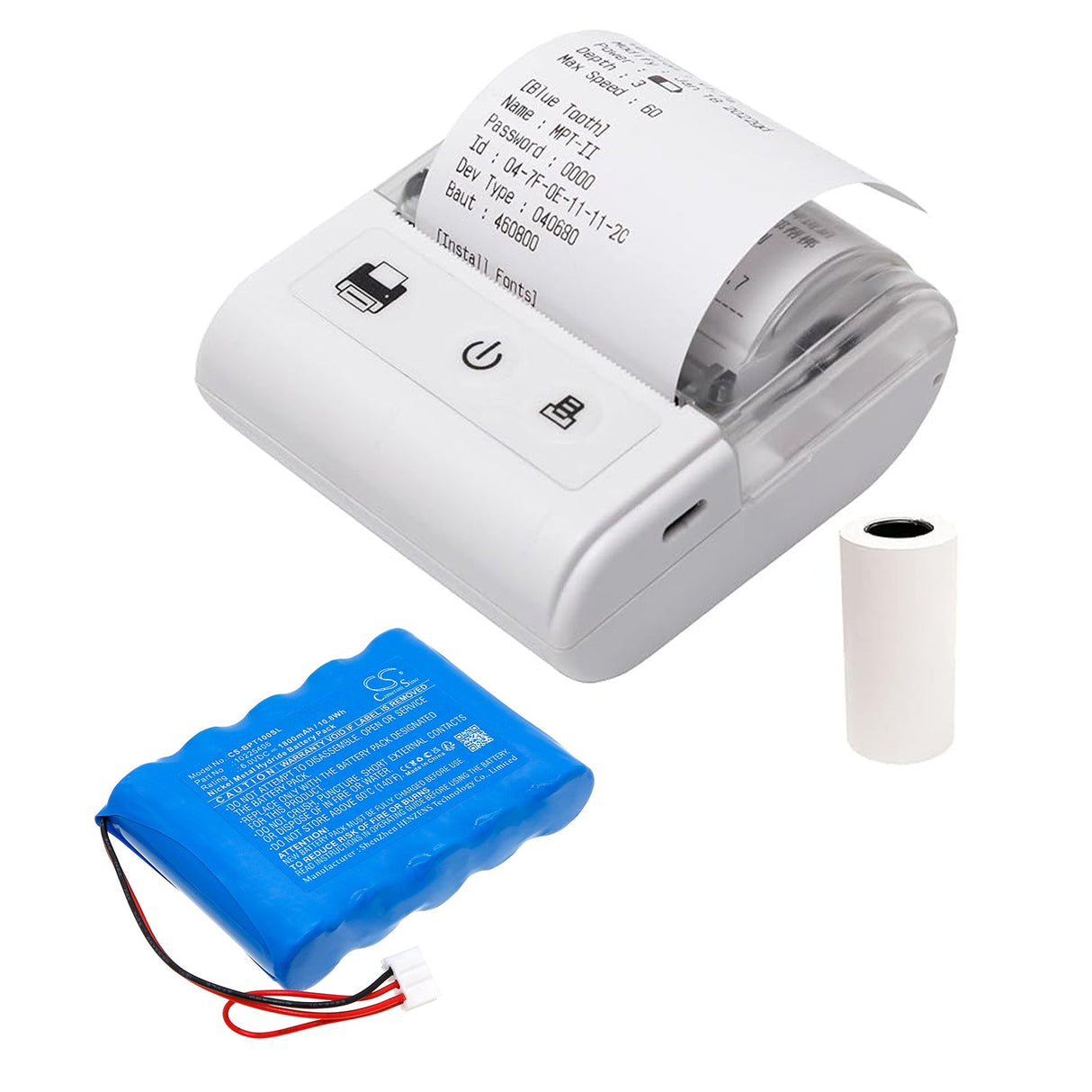 6.0V, Ni-MH, 1800mAh, Équipement, Enquête, Batterie de test compatible avec Benning, Drucker Pt1, Drucker Pt2, 10.8Wh Équipement, Enquête, Test Cameron Sino Technology Limited