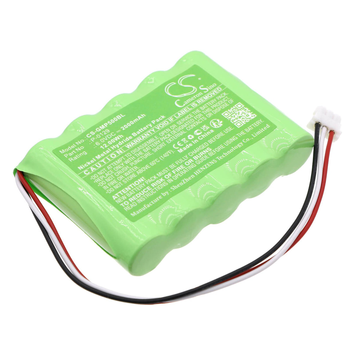 6.0v, Ni-mh, 2000mah, Batterie de caisse enregistreuse compatible avec Galeb, Mp-500, Mp-5000, 12.00wh Caisse enregistreuse Cameron Sino Technology Limited