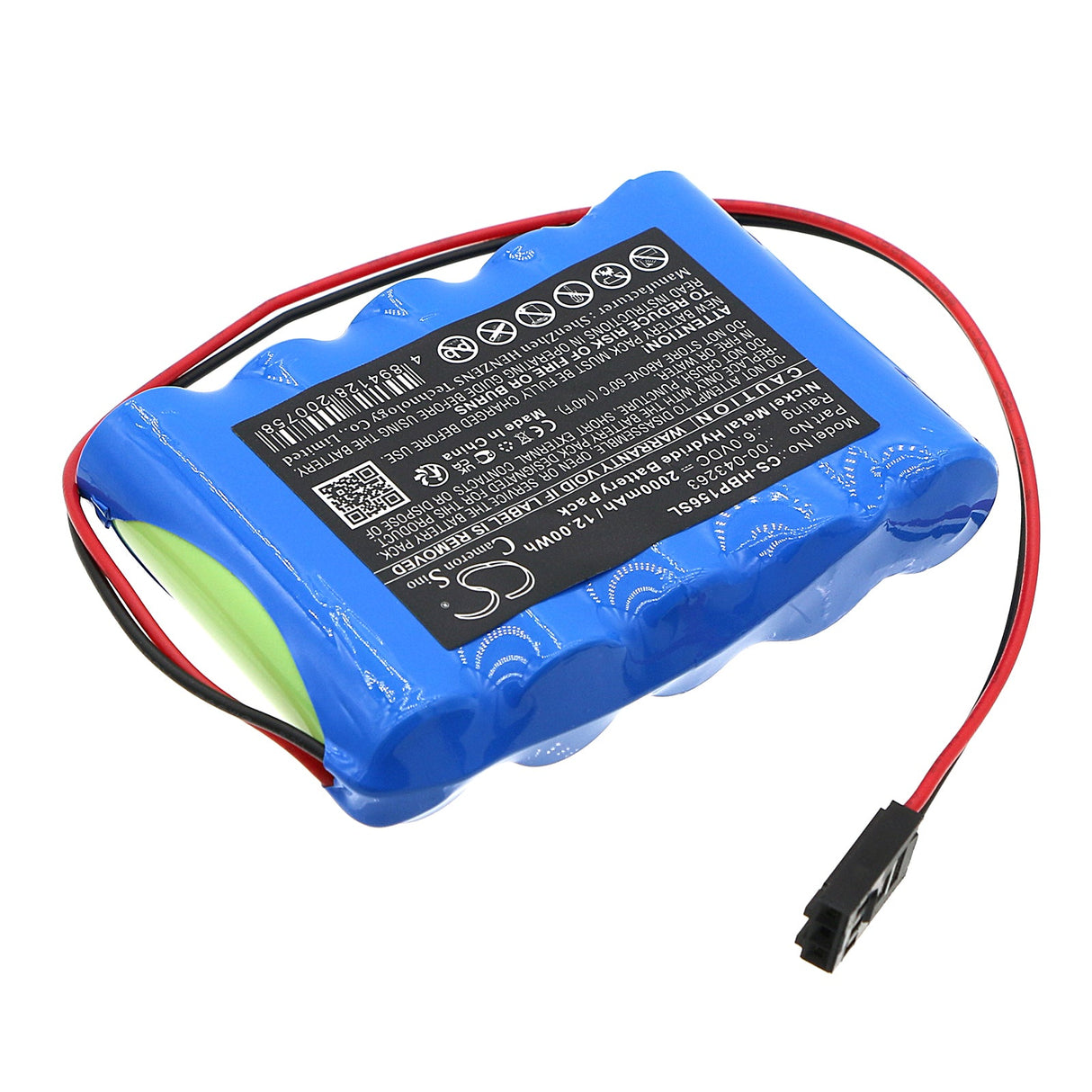 6.0V, Ni-MH, 2000mAh, Electronic Scales Battery fits Hobart Quantum, Digital Deli Scale Label Print, 12.00Wh Electronic Scales Cameron Sino Technology Limited