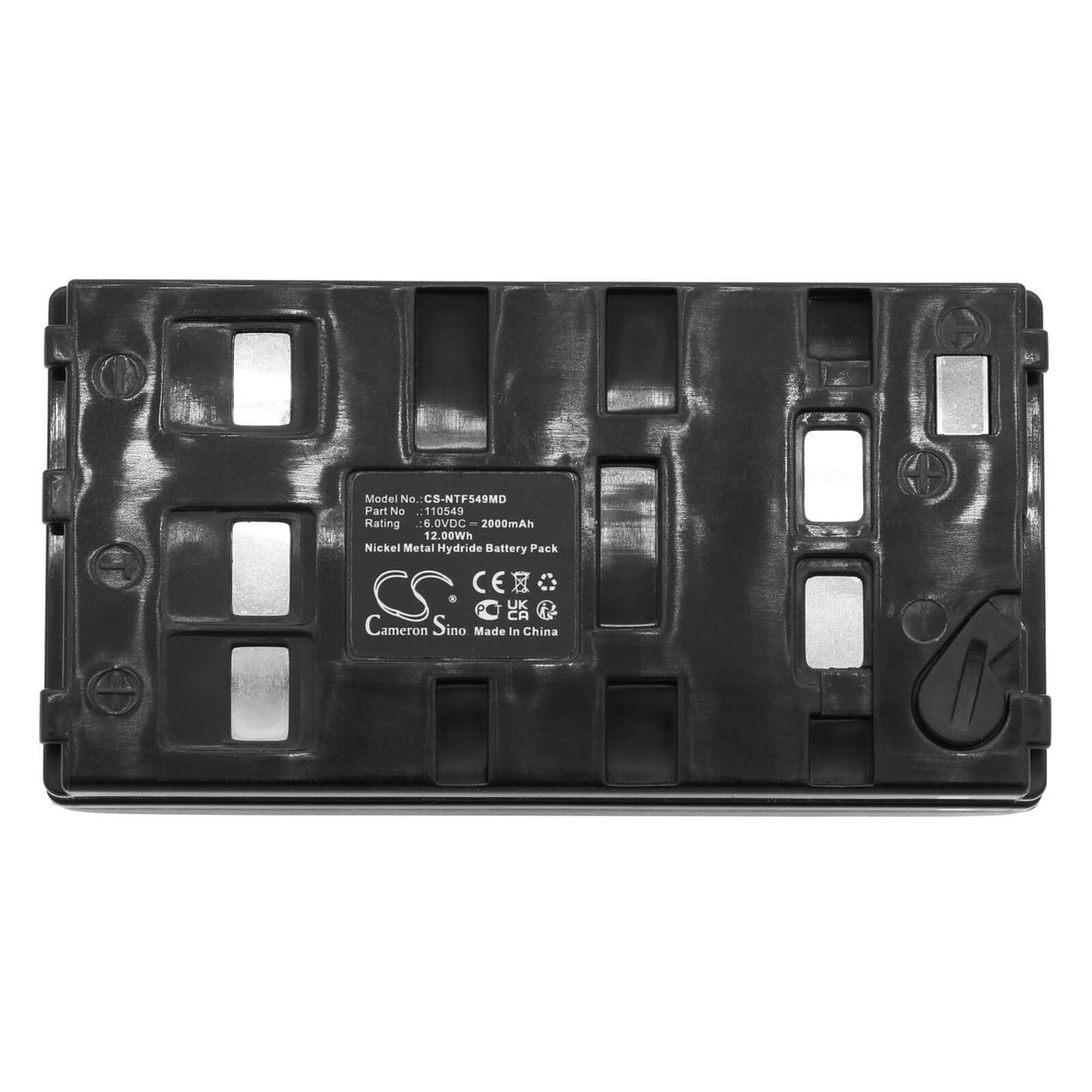 6.0V, Ni-MH, 2000mAh, Batterie médicale compatible avec Natus, 110549, Fischer-zoth Echo Screen Class, 12.00Wh Medical Cameron Sino Technology Limited (Médical)