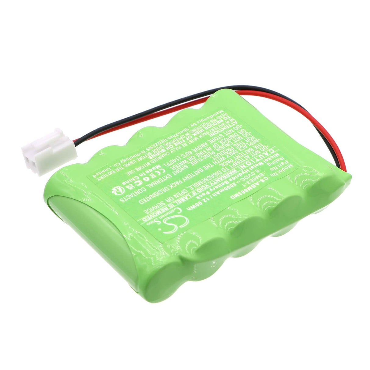 6.0V, Ni-MH, 2000mAh, batterie médicale compatible avec New Age, Bm663-1, Emavit, Ionotens, 12.00Wh Medical Cameron Sino Technology Limited (Médical)