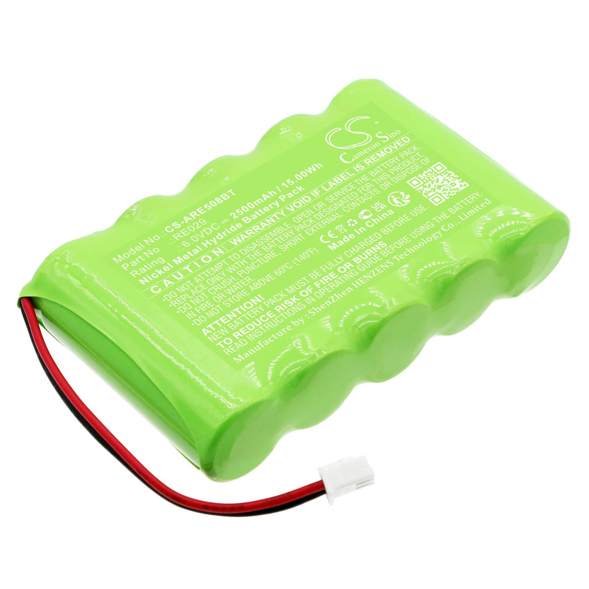 6.0v, Ni-mh, 2500mah, Alarm Battery Fits Alula, Connect+ Control Panel, Re508x, 15.00wh Alarm System Cameron Sino Technology Limited