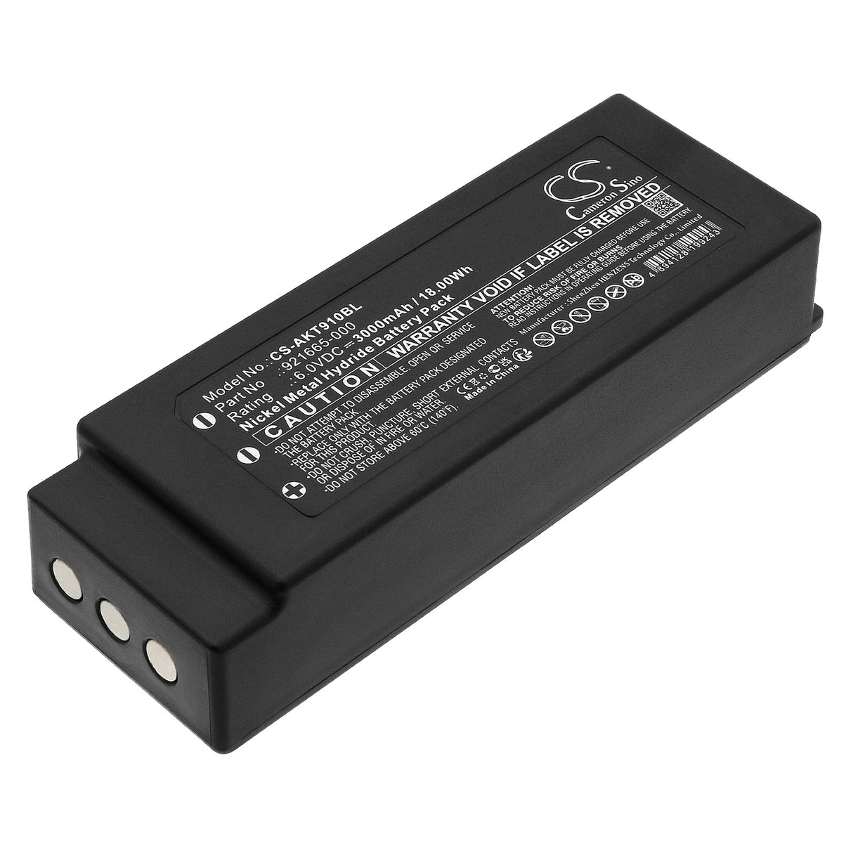 6.0V, Ni-MH, 3000mAh, Crane Remote Battery fits Akerstroms, 300j, 300j Transmitters, 18.00Wh Crane Remote Control Cameron Sino Technology Limited