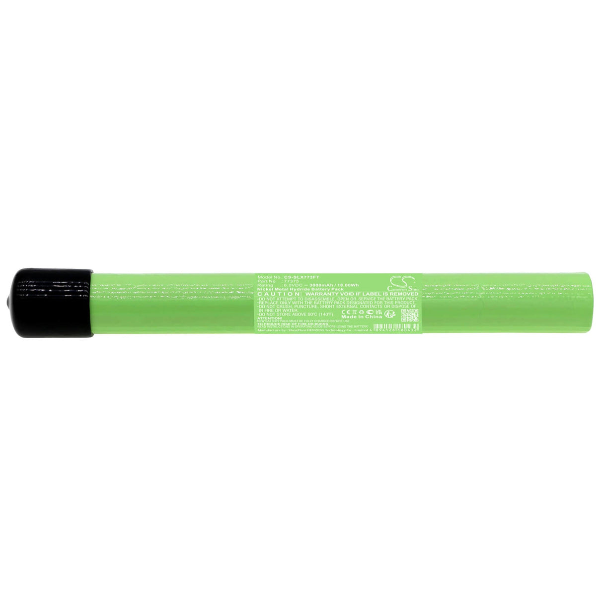 6.0V, Ni-MH, 3000mAh, Flashlight battery fits Streamlight, 77375, Sl-20l, Sl-20lp, 18.00Wh Flashlight Cameron Sino Technology Limited