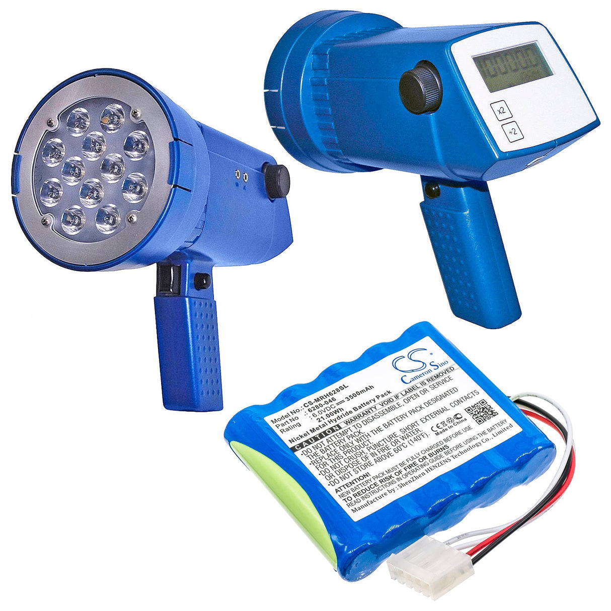 6.0V, Ni-MH, 3500mAh, Batterie d'équipement compatible avec Monarch, 6280-046, BBL, Bbx, 21Wh Équipement, Enquête, Test Cameron Sino Technology Limited