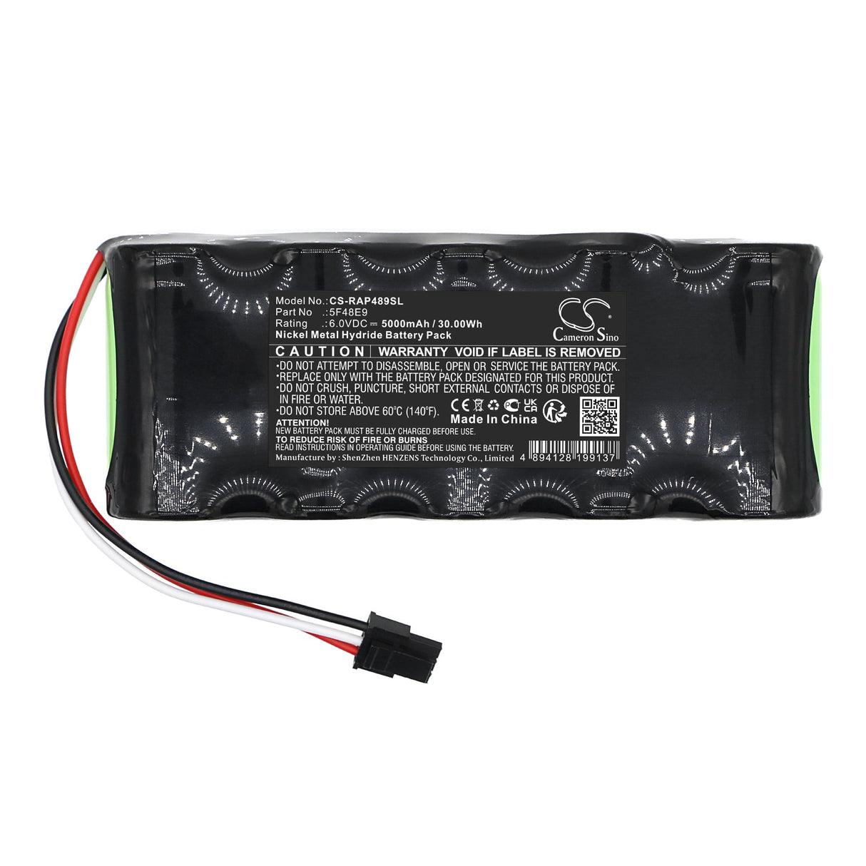 6.0V, Ni-MH, 5000mAh, Batterie de caméra de sécurité domestique compatible avec Ring, Sidewalk Bridge Pro, 30.00Wh Caméra de sécurité domestique Cameron Sino Technology Limited