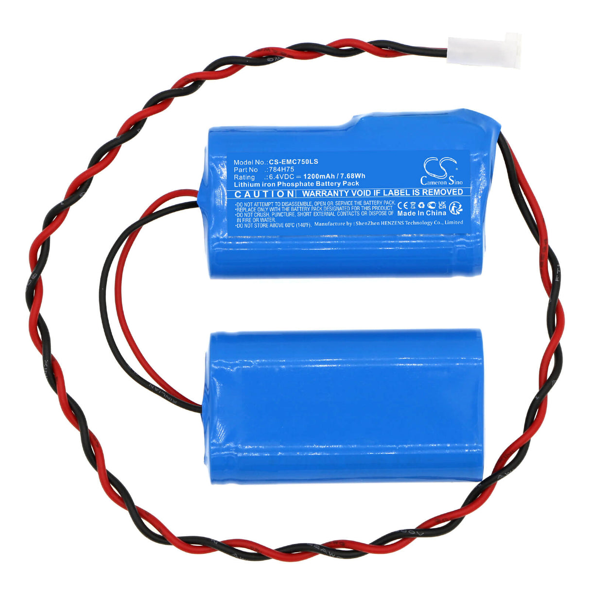 6.4V, LiFePO4, 1200mAh, Emergency Lighting battery fits Dual-lite, 784h75, Evcugwd4, Evcurwd4, 7.68Wh Emergency Lighting Cameron Sino Technology Limited