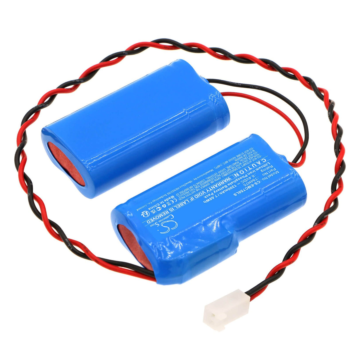 6.4V, LiFePO4, 1200mAh, Emergency Lighting battery fits Dual-lite, 784h75, Evcugwd4, Evcurwd4, 7.68Wh Emergency Lighting Cameron Sino Technology Limited