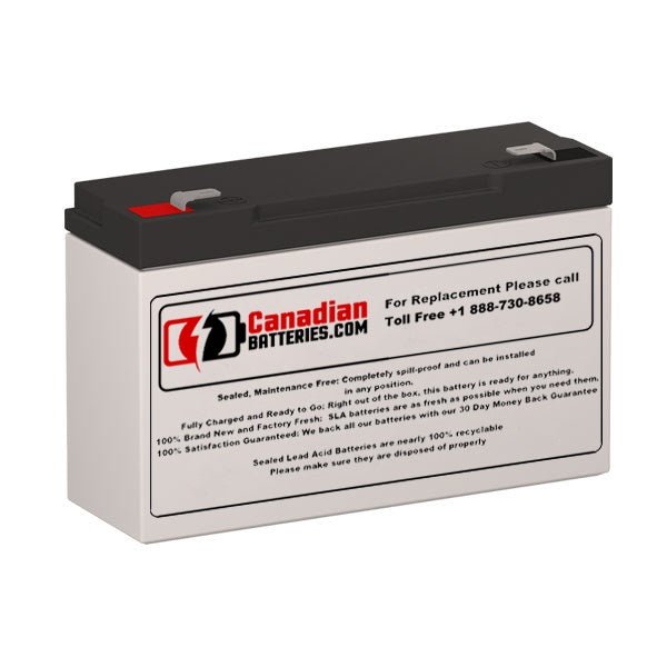 Batterie de remplacement 6V, 12Ah pour Liven Lv12-6 avec bornes F2 Plomb-acide scellé CB Titre par défaut générique